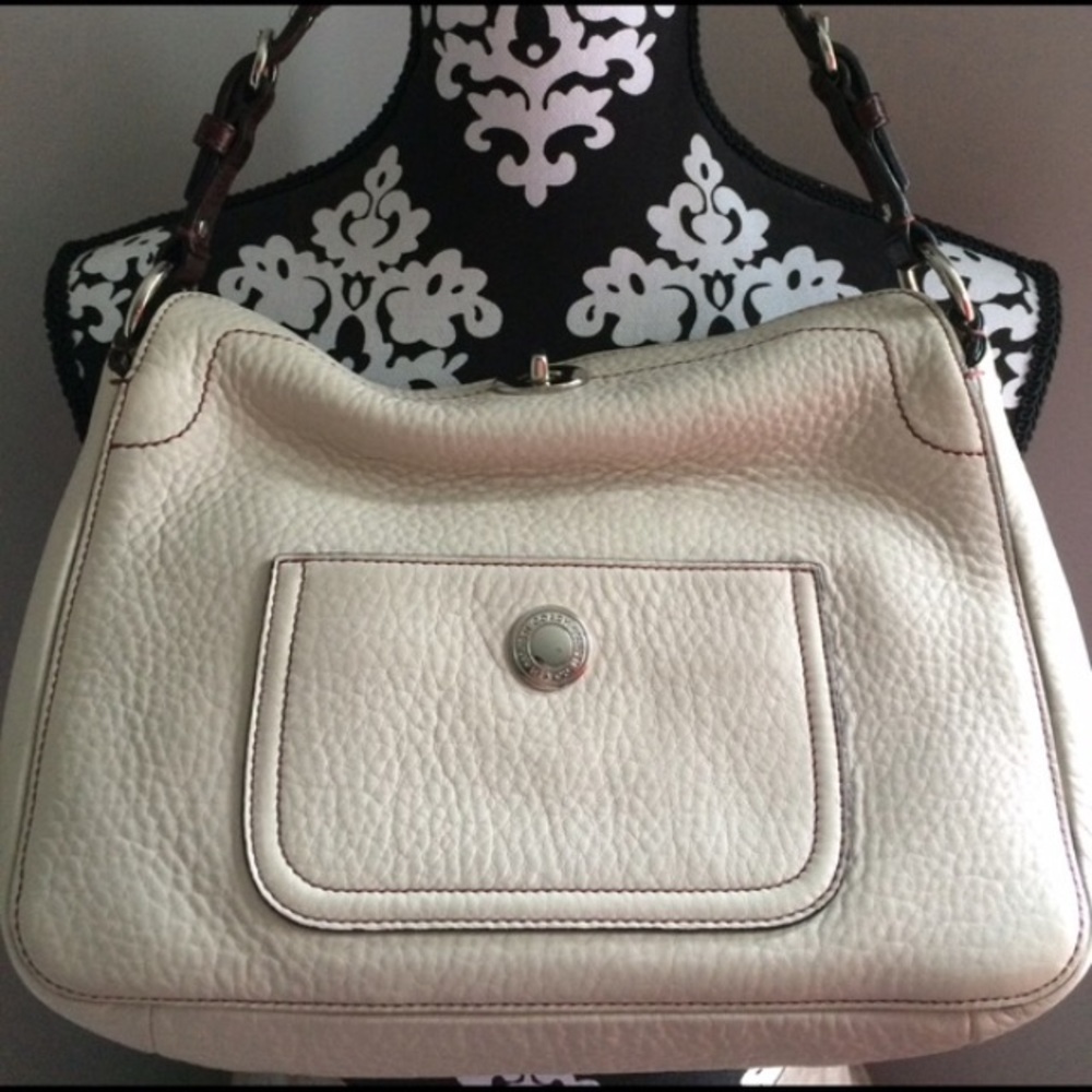 Vintage COACH Chelsea Pebbled Leather Turn Lock Satchel